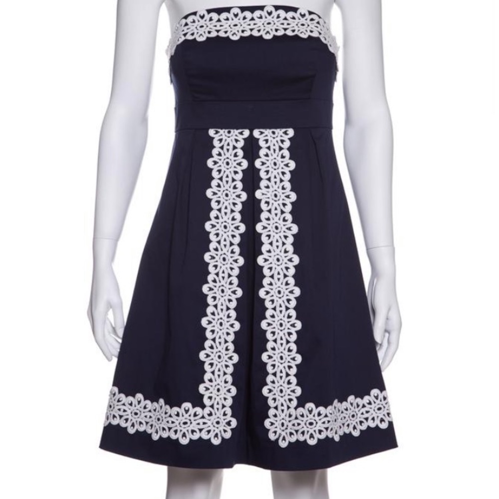 Lilly Pulitzer Betsey Dresss in Navy & White